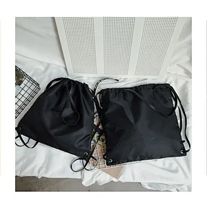 Creative backpacks customized logo fashion one-shoulder bags spot wholesale large capacity drawstring cloth bags