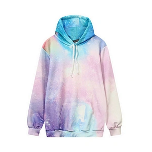 Custom OEM brand promotion Best Quality 3D Printing Design Fashion Tie Dye Hoodies