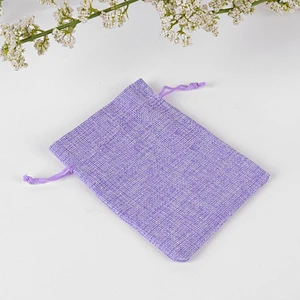 Custom cotton linen bundle pocket size LOGO customized fashion simple daily necessities bags drawstring bag