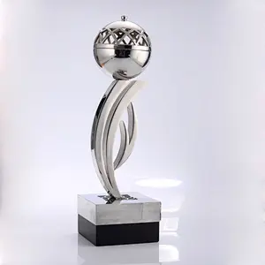 wholesale custom logo Zine-alloy Creative Hollow Sphere trophy Metal Trophy CupFor Souvenir Gift