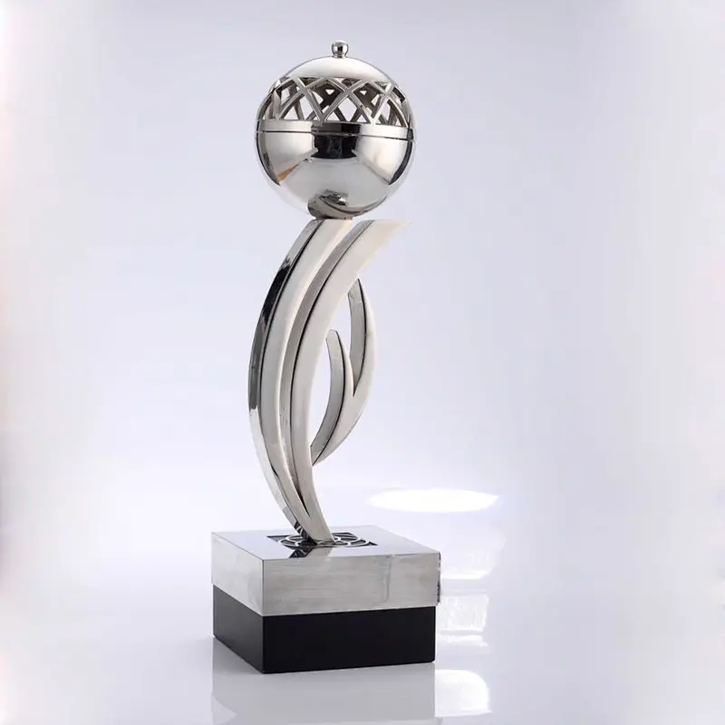 wholesale custom logo Zine-alloy Creative Hollow Sphere trophy Metal Trophy CupFor Souvenir Gift