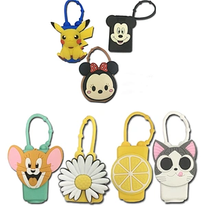 Promotional Gifts Silicone perfume set 30ml cartoon hand sanitizer holder shampoon soap dispenser empty holder