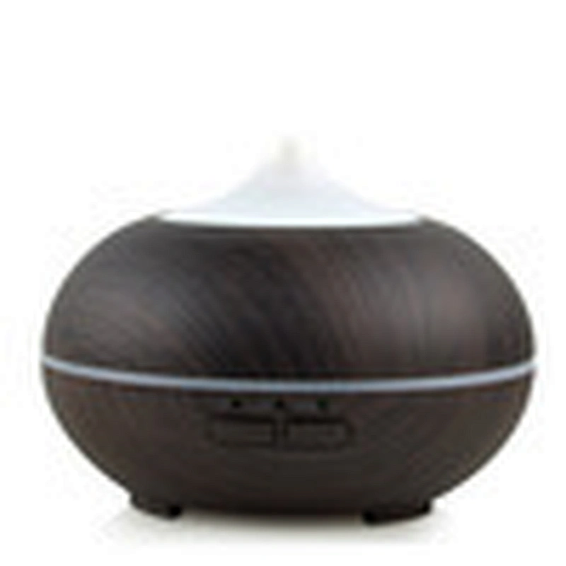 Custom logo mute design essential oil  wood grain aromatherapy diffuser LED 150ml Romantic Night Light ultrasonic diffusers