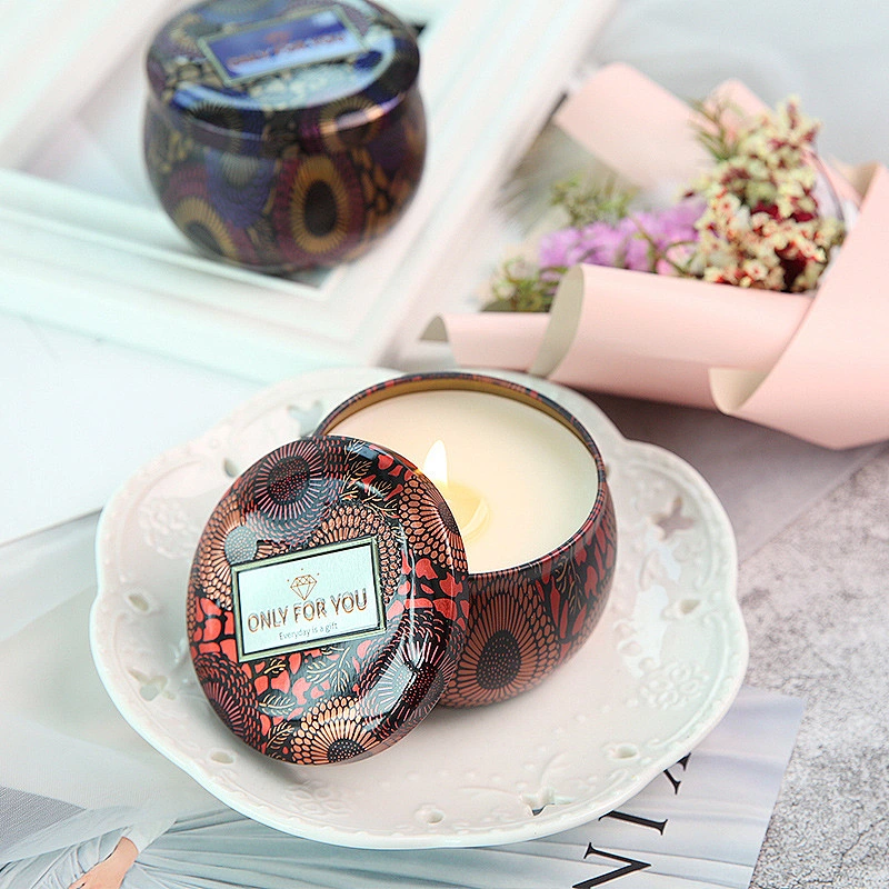 Luxury Wholesale Empty   tinplate Candle jar Custom Logo High Quality wedding decoration candle Jar