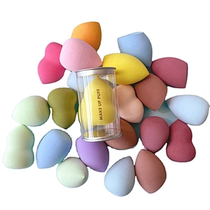 Custom Promotional Gifts beauty salon Cosmetics Puff Egg Shape Own Logo Powder Puff For Makeup