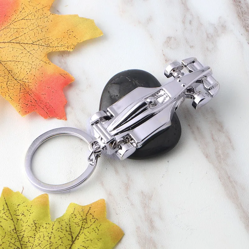 Hot sale Metal Custom Business gift engraved Logo Stainless Steel KeyChain,motorcycle race Key Chain