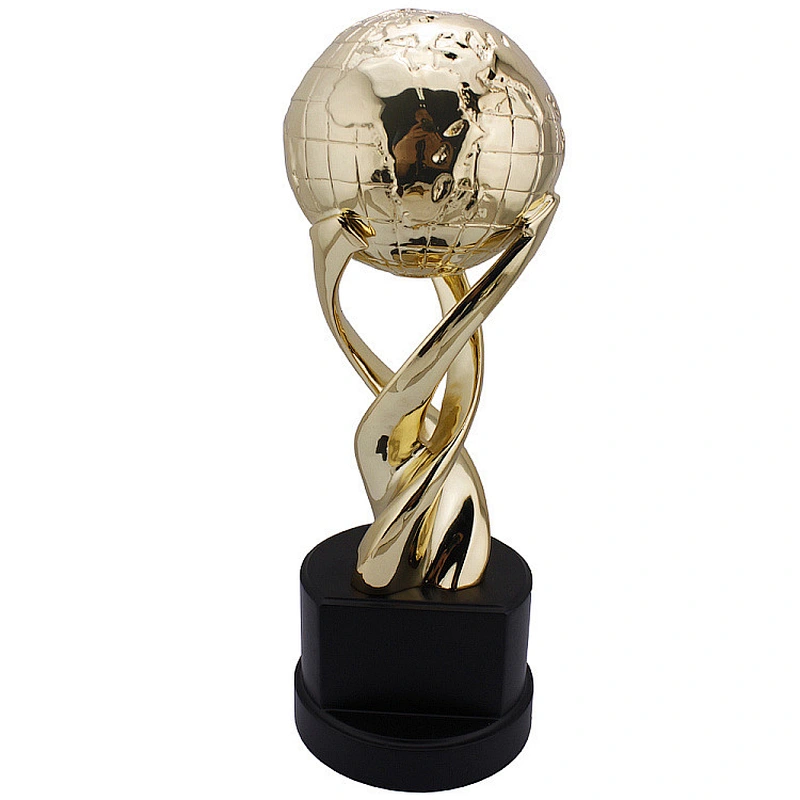 wholesale fashion custom logo New Design  metal  trophy cups promotion Gifts  Globe  Trophy Awards