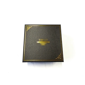 Custom OEM brand Black cardboard packing box promotion Heaven and earth cover box gift box