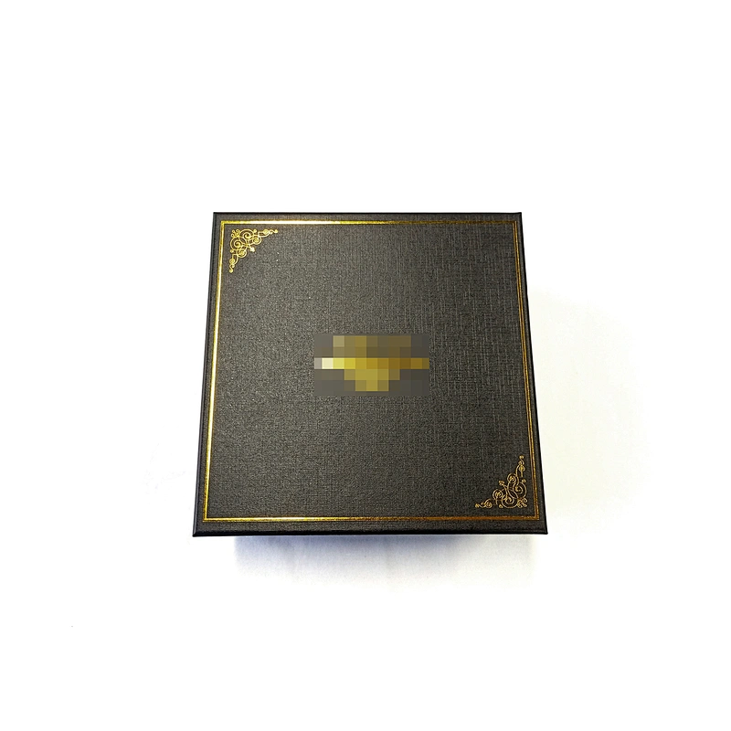 Custom OEM brand Black cardboard packing box promotion Heaven and earth cover box gift box