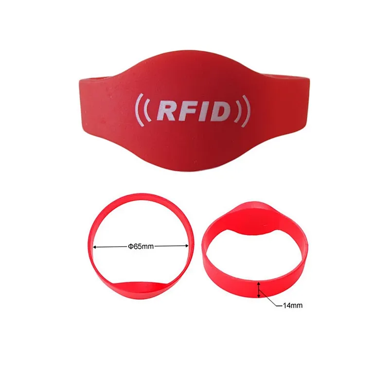 Waterproof Silicone Custom logo Fashion bracelet rubber rfid silicone wristbands advertising promotion wristband