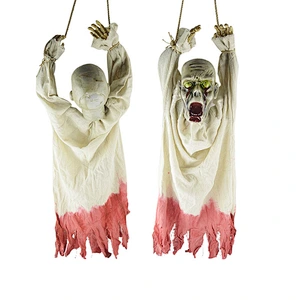 Custom Terror chamber props zombie Halloween promotion decorations  scene layout hanging ghost tied hand  ghost