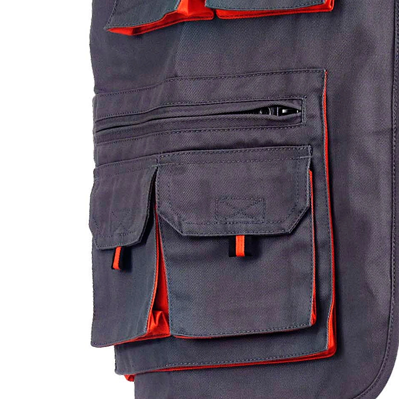 Customized multi-pocket anti-ironing, thickening and wear-resisting maintenance work clothes for automobile labor protection