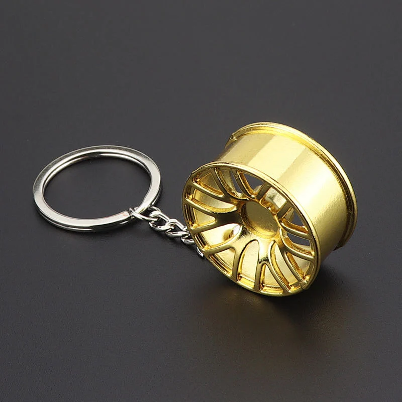 Promotional Gift Souvenir Mini Car Wheel Tire Metal Key Chain Custom Design Innovative Zinc Alloy Key Chains