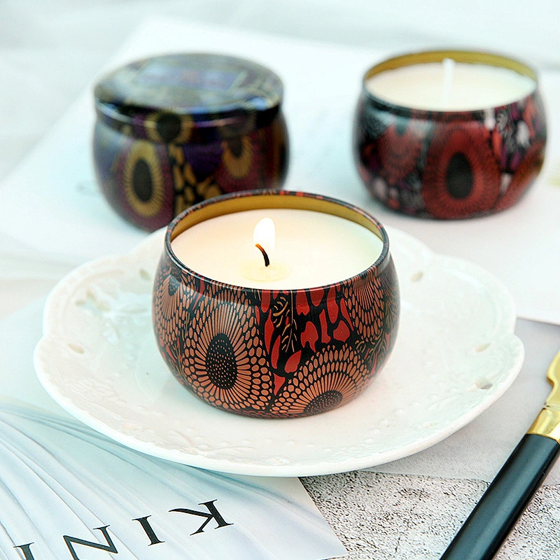 Luxury Wholesale Empty   tinplate Candle jar Custom Logo High Quality wedding decoration candle Jar
