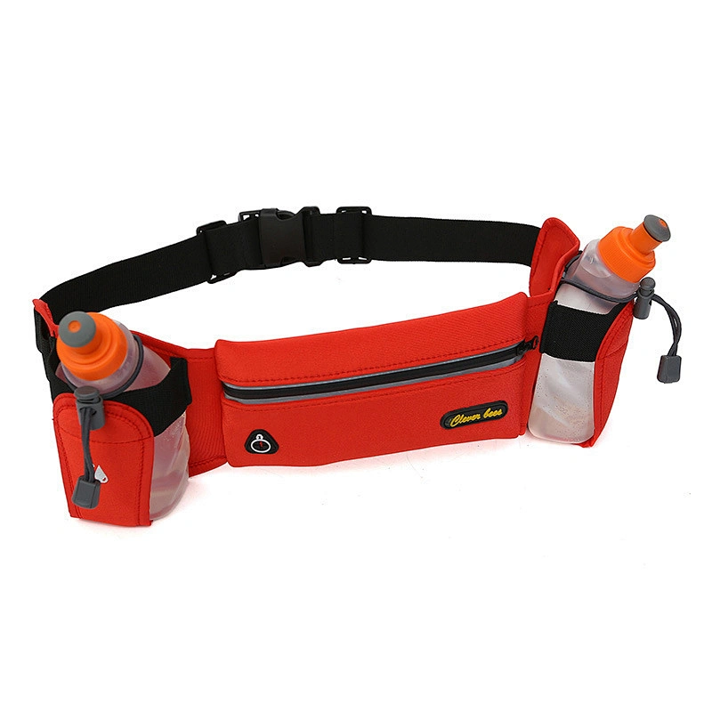 Outdoor running Fanny pack multi-function double water jug cup mountaineering sports small mobile phone Fanny bag