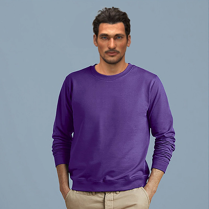 Promotional custom design 100% Cotton Pullover Hoodie Casual Fit Blank Solid Color sweatshirt hoodie
