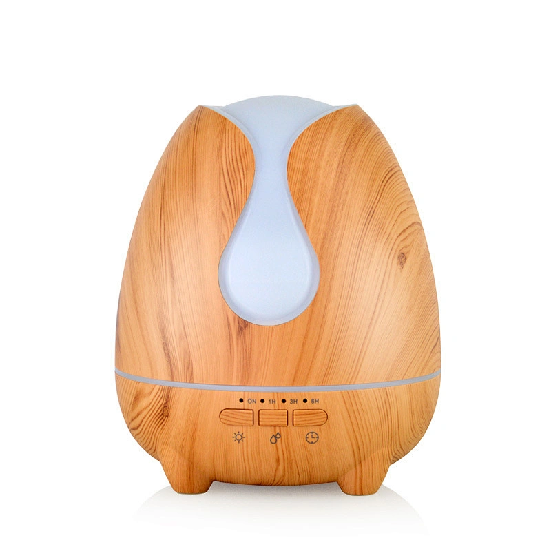 Hot sale essential oil wood grain aromatherapy 7 Color LED 500ml Romantic Night Lamp ultrasonic diffuser