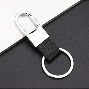 Wholesale High Quality custom gift logo Creative car pendant men metal leather key chain