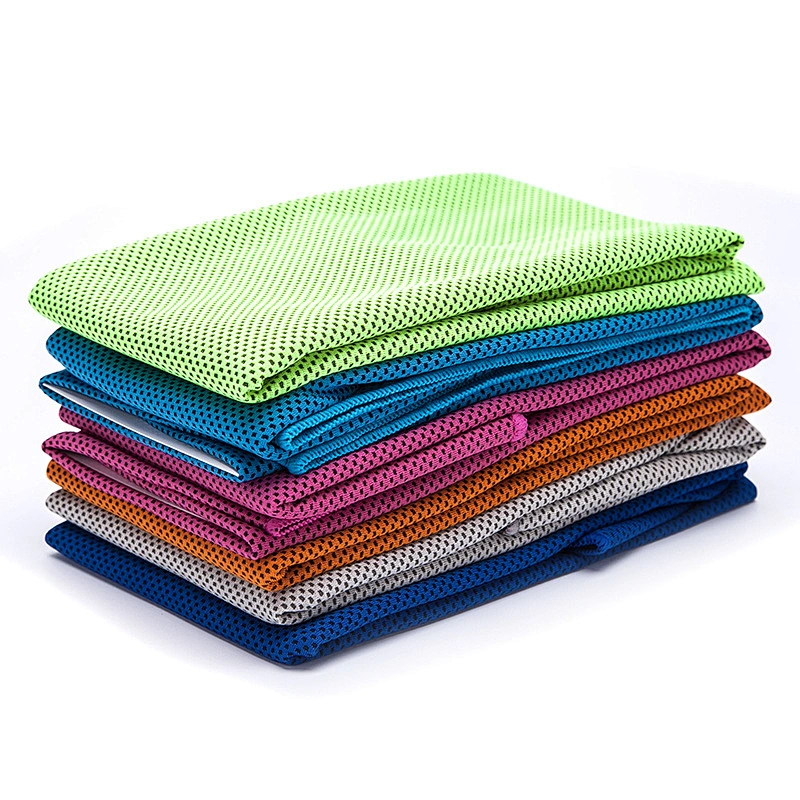 Wholesale custom promotion Microfiber Summer Outdoor Fitness Sweat-Absorbent Sports Fast Dry Cooling Towel