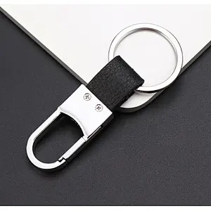 Wholesale High Quality custom gift logo Creative car pendant men metal leather key chain