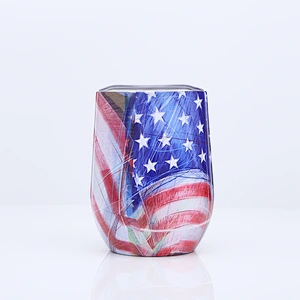 Double Wall Egg Shape Stainless Steel 304 mugs with Lid Vacuum Insulated SS304 Drinking Sippy Tumbler