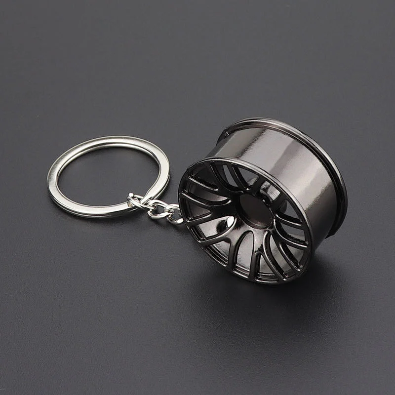 Promotional Gift Souvenir Mini Car Wheel Tire Metal Key Chain Custom Design Innovative Zinc Alloy Key Chains