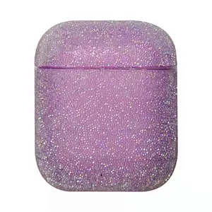 Luxury shinny bling bling resin airpods protective case airpod protector women  crystal anti-lost cover airpods charger
