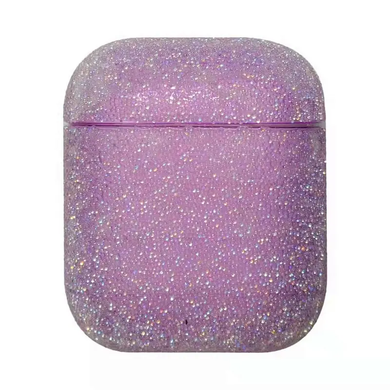 Luxury shinny bling bling resin airpods protective case airpod protector women  crystal anti-lost cover airpods charger