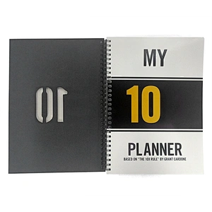 Custom OEM brand  Hot sale Paper Cardboard Hard Cover Top-Spiral  notepad Notebook promotion gift notebook