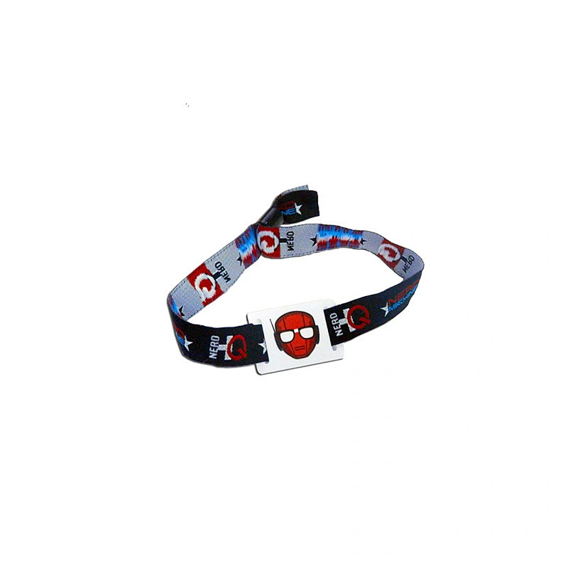 New style custom festival RFID woven wristband/Nfc Event Payment Wristbands