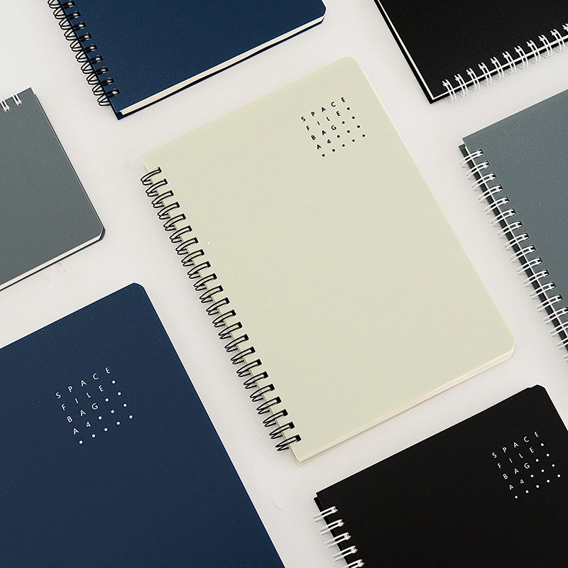 High quality Custom A4/A5/B5 PP Cover spiral Notepad suitable advertising promotion gift loose-leaf Coil notebook