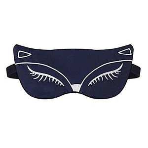 Sleep eye mask headwear sleep shading cartoon cute little fox embroidery ice compress eye shield silky eye mask customized logo
