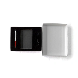 Customized luxury foil stamped logo custom design  black heaven and earth cover gift packaging box