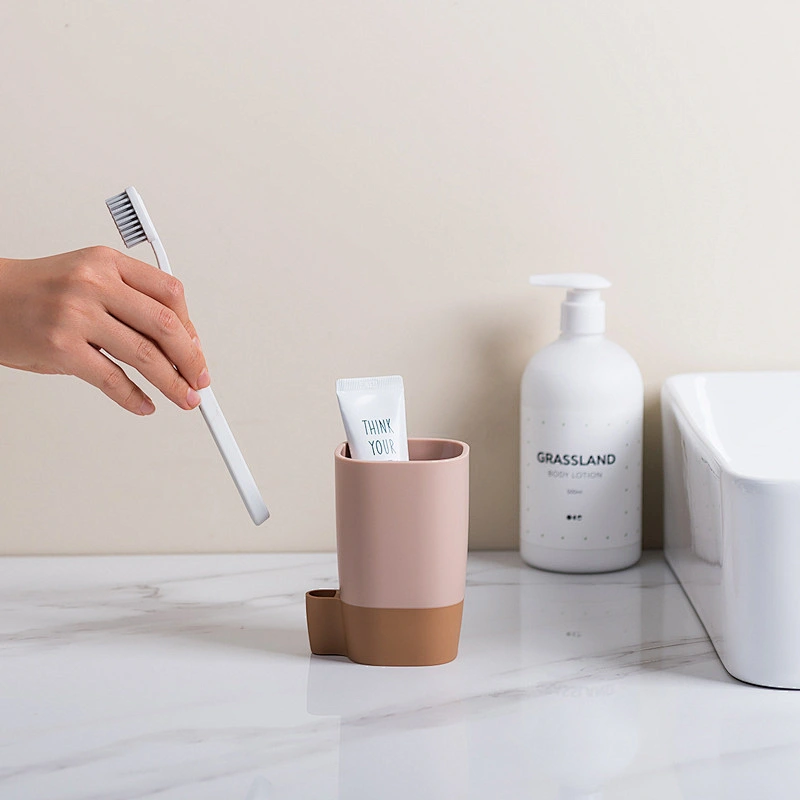 Home  mouthwash cup with  toothbrush holder toothbrush holder antislip water filter hole anti fall toothbrush cup