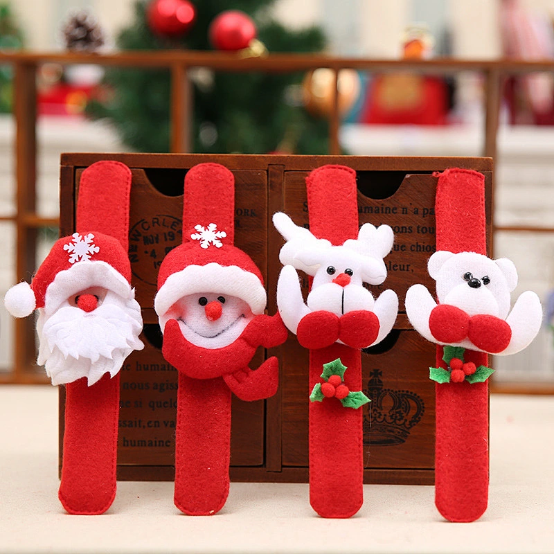 Hot style Christmas decorations supplies cloth ring patting circle hand ring Christmas party