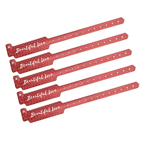 Disposable Custom personalized logo pvc plastic hospital  wristband Mother And New Born Baby Wristbands