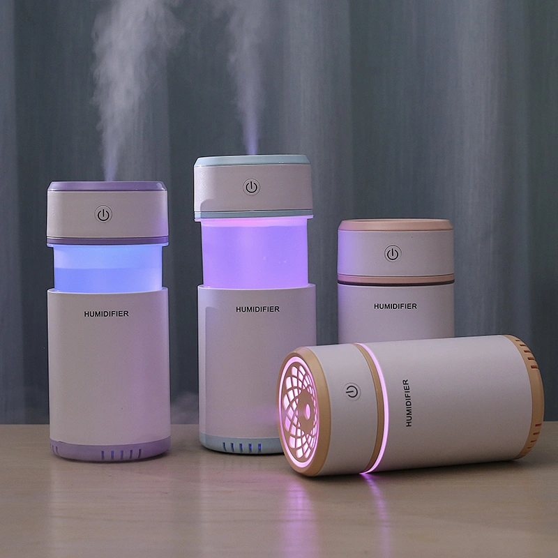 2020 new USB portable humidifier fresh air with night light 200ml mini car humidification flexible humidifier