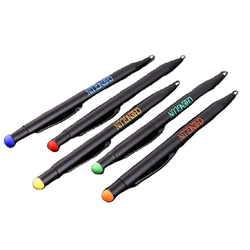 Creative metal capacitor advertising pen multi-function touch screen pen aluminum pole press ballpoint pen custom LOGO