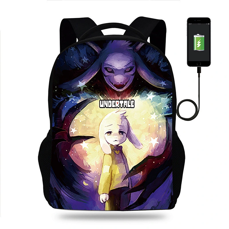 Multi-pocket sports traveling backpack, with USB port bag, customized pattern and logo suitable for promotional gifts