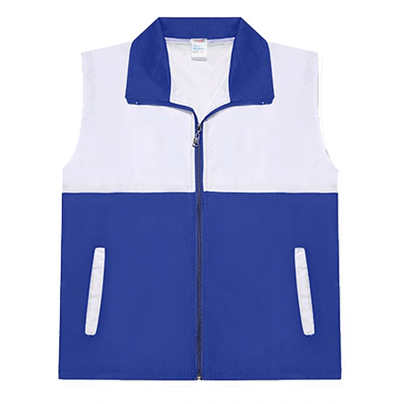 Customized wholesale new style cheap and comfortable gradient uniform maxi vests for men and women sleeveless vest with pocket