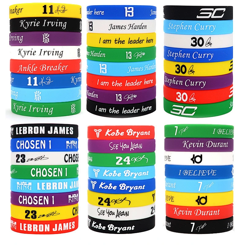 High quality custom logo sport various color silicone wristbands Durable Promotional gift  wristbands