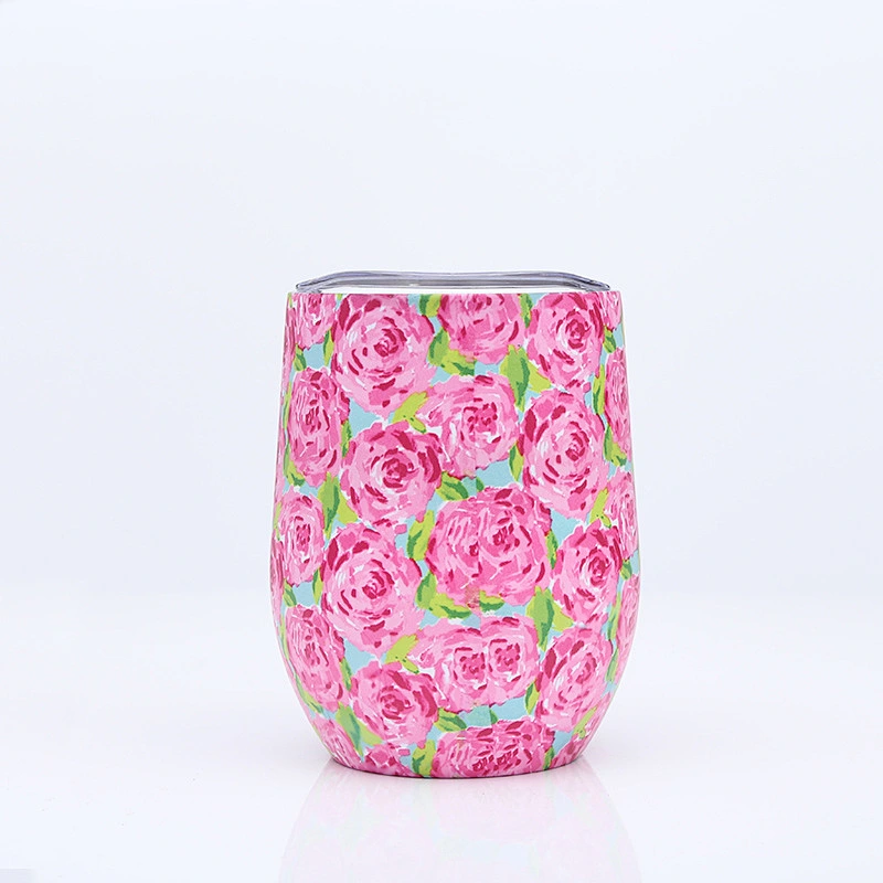 Double Wall Egg Shape Stainless Steel 304 mugs with Lid Vacuum Insulated SS304 Drinking Sippy Tumbler