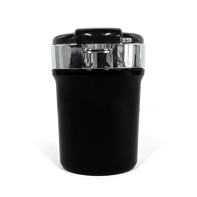 Custom Promotional activities gift Car high-grade ashtray with LED light ashtray metal stainless steel ashtray