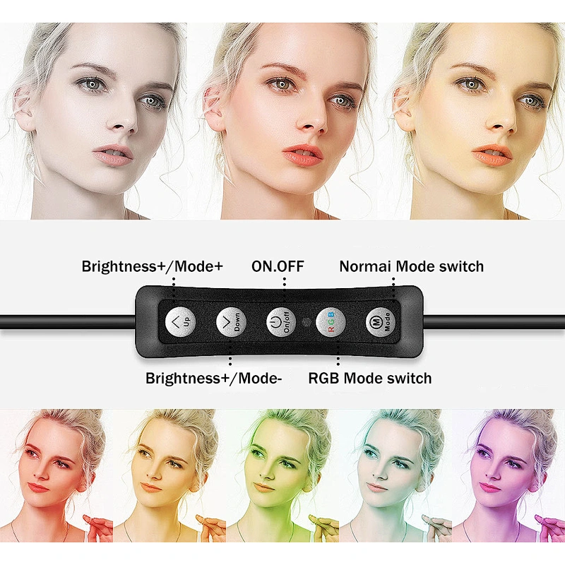 Hot sale 13 inch LED selfie  ring light  remote control tripod stand  video switchable ring light