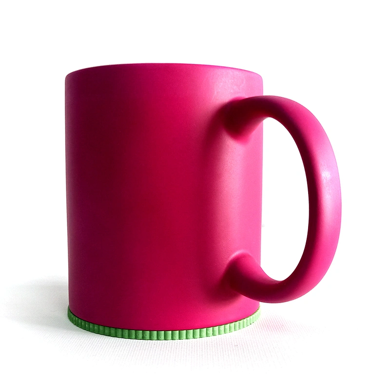 Hihg quality Semi-sanding Color Changing Magic Tea Mug Sublimation Custom Printing Mug Ceramic Promotion gift Tea Mug