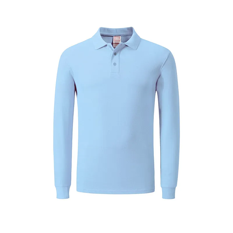 Custom logo High quality OEM  brand polo shirt  100% cotton  advertising promotion long sleeve Polo shirt