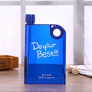 Promotion portable plastic water bottles novel design travel water bottles, custom logo and color