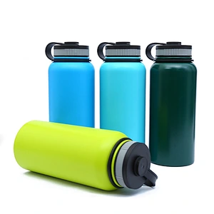 Customized logo  double wall vacuum flask insulated stainless steel sport water bottle outdoor water bottle commercial gift