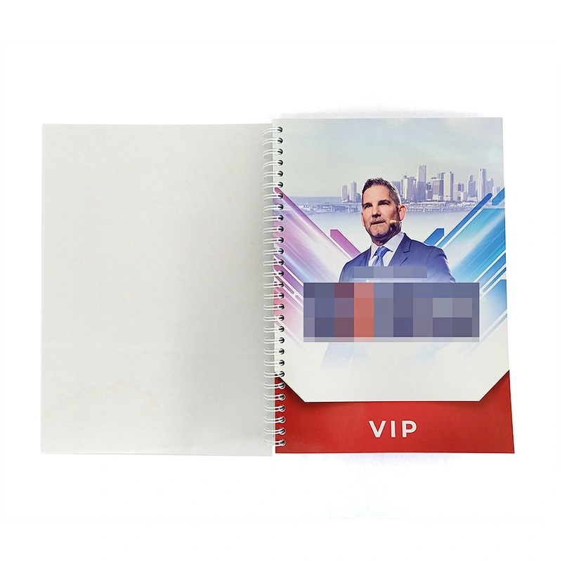 2021 Custom plastic cover Printing  designer Planner School Productivity Spiral Paper promotion advertising gift Foil Notebook