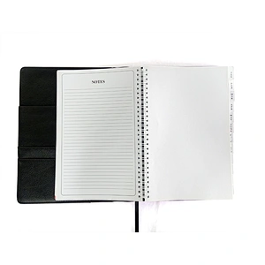 High quality CUSTOM LOGO B6 pocket size journal personalized soft leather cover note book Promotion gift loose leaf notebooks